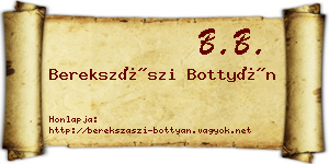 Berekszászi Bottyán névjegykártya